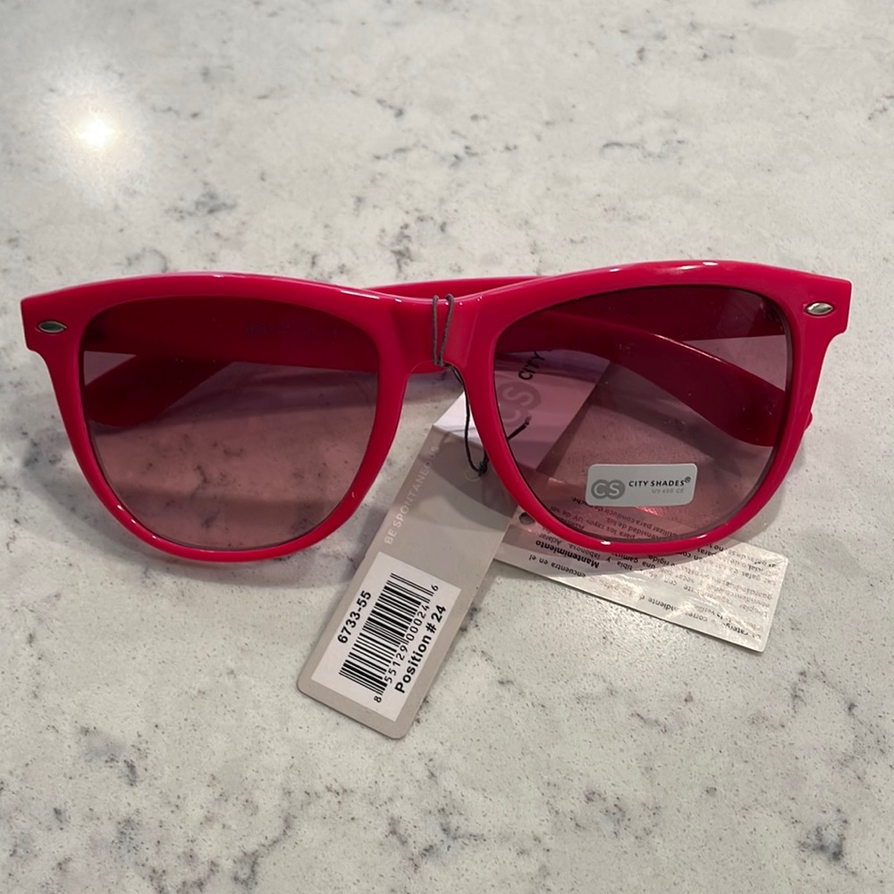 Pink sunglasses new never worn
